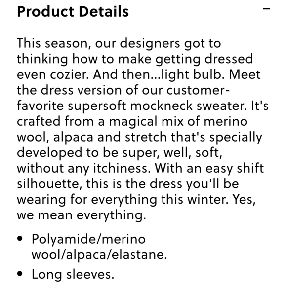 J Crew Mockneck Sweater-Dress Supersoft Yarn - Picture 2 of 2